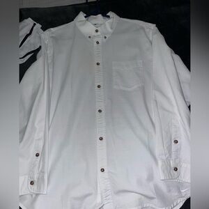 Nike White dress up shirt size large (only worn once)